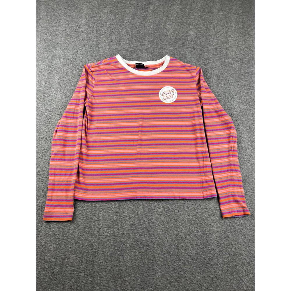 Santa Cruz Women's Long‎ Sleeve Striped Top Size Small